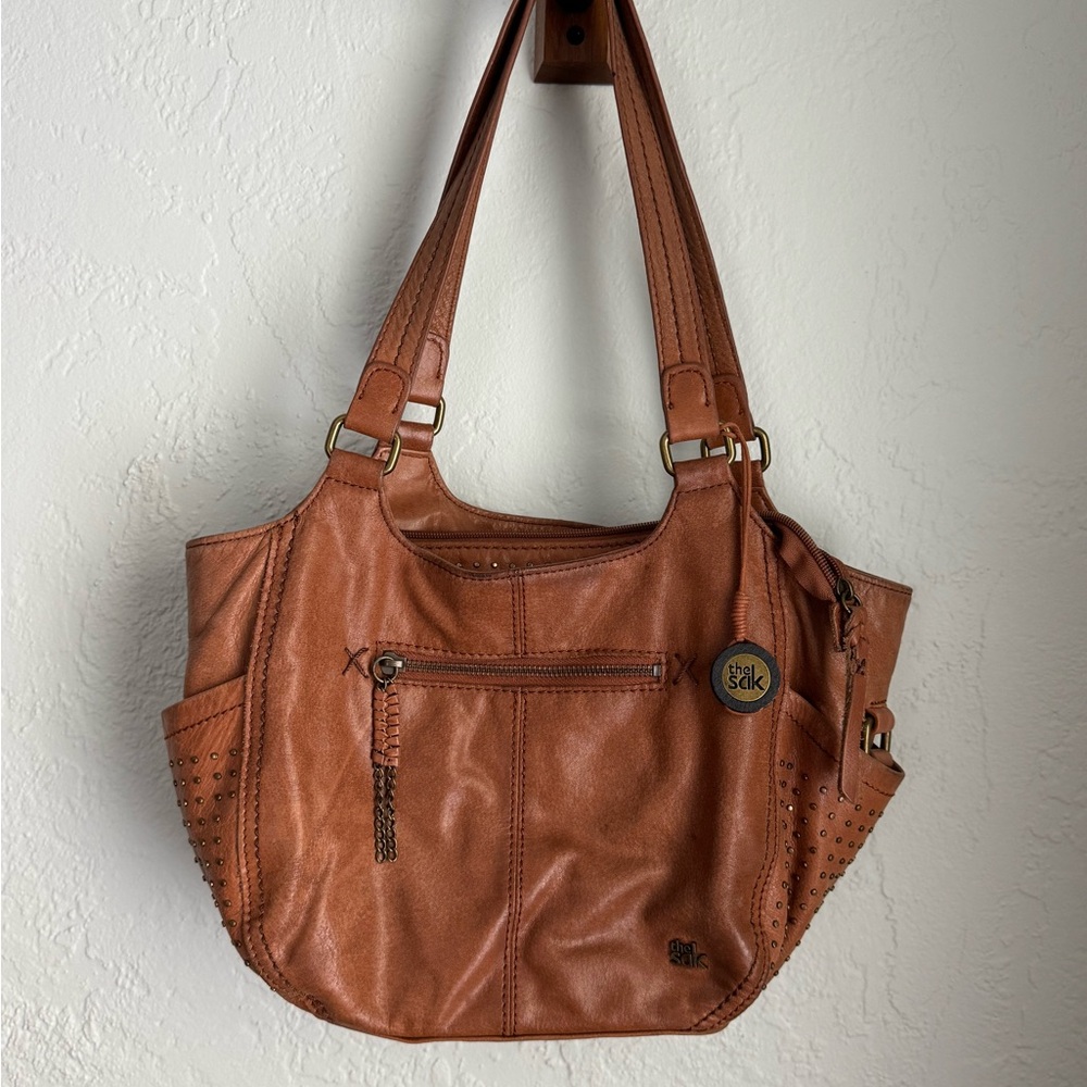 The Sak Tan Leather Shoulder Bag